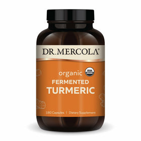 Dr. Mercola Curcuma Fermenté 370 mg 180 Capsules vue avant