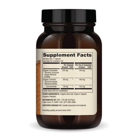 Dr. Mercola Curcuma Fermenté Bio 370 mg 60 Capsules - vue arrière