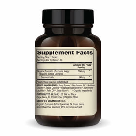 Dr. Mercola Extrait de Curcuma Biologique, comprimés dans le flacon