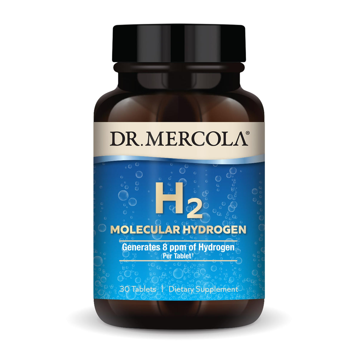 Dr. Mercola H2 Hydrogène Moléculaire 30 comprimés boîte avant