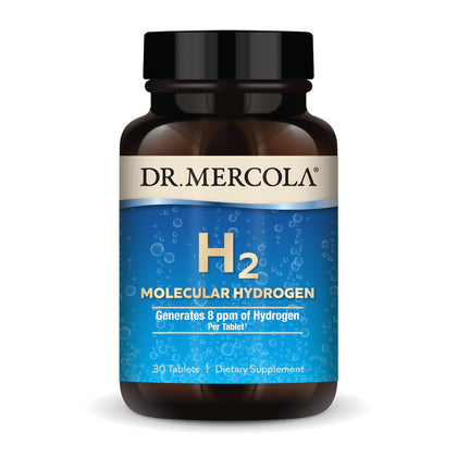 Dr. Mercola H2 Hydrogène Moléculaire 30 comprimés boîte avant
