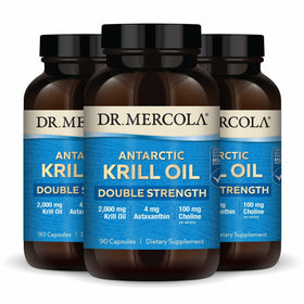 Dr. Mercola Huile de Krill Antartique 2000 mg 270 Capsules - vue de face