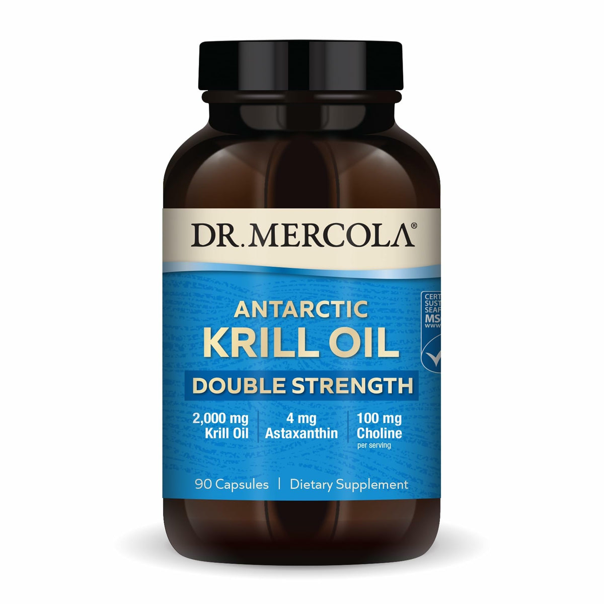 Dr. Mercola huile de krill antartique 2000 mg capsule avant