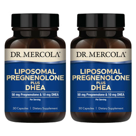 Dr. Mercola Liposomal Pregnenolone Plus DHEA 50 mg capsule front view