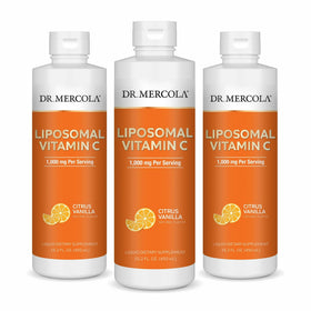 Dr. Mercola Liposomal Vitamine C 450 mL pack de 3