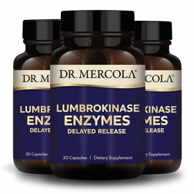 Dr. Mercola Lumbrokinase Enzymes 11 mg 30 Capsules pack avant