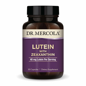 Dr. Mercola Luteine avec Zéaxanthine 30 capsules vue de face