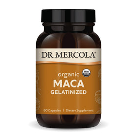 Dr. Mercola Maca Bio Péruvien 60 capsules vue de face