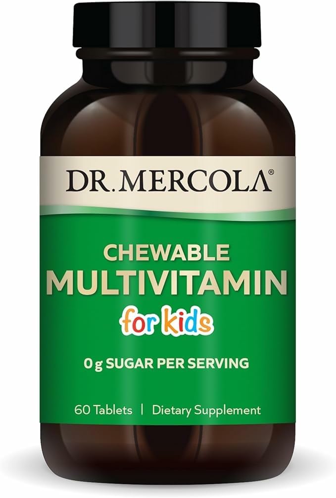 Dr. Mercola Multivitamines à Mâcher pour Enfants boîte 60 comprimés