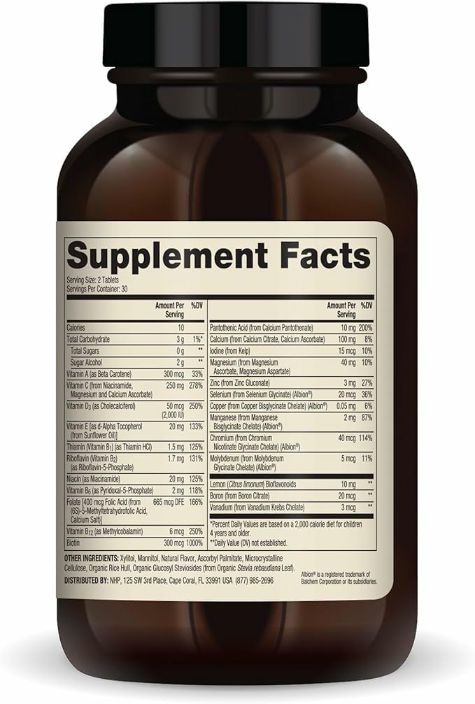 Dr. Mercola Multivitamines à Mâcher pour Enfants comprimé orange