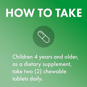 Dr. Mercola Multivitamines à Mâcher pour Enfants ingrédients sur l'emballage
