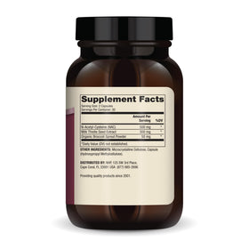 Dr. Mercola NAC avec Chardon-Marie 500 mg 60 capsules emballage