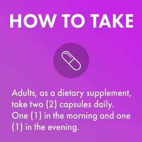 Dr. Mercola Quercetin & Pterostilbene Avancé 500 mg capsules with a glass of water