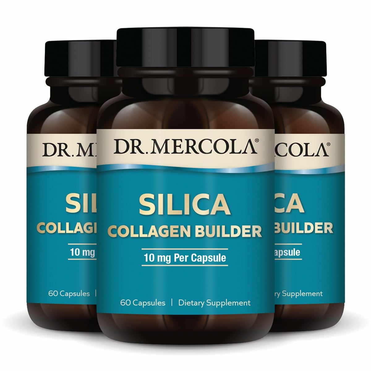 Dr. Mercola Silica Collagen Builder 180 capsules vue avant