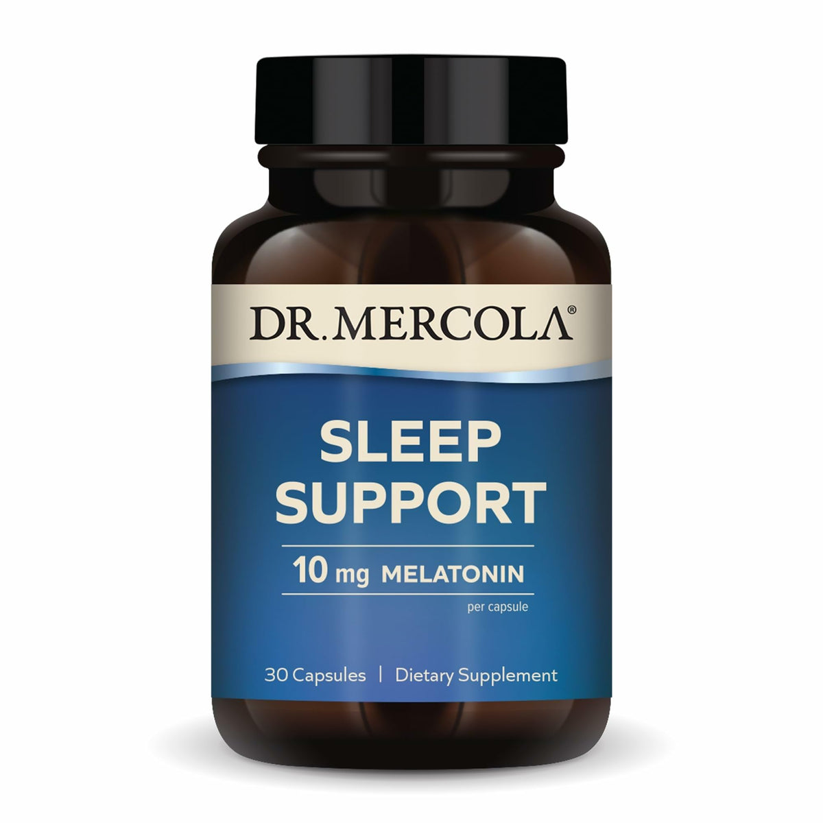 Dr. Mercola Sommeil 10 mg Melatonine 30 Capsules vue avant