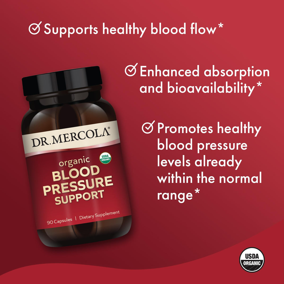 Dr. Mercola Soutien Tension Artérielle 90 capsules prise en main