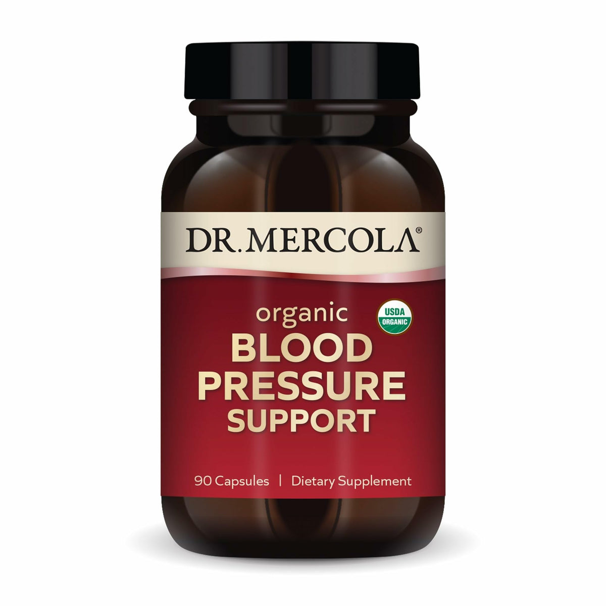 Dr. Mercola Soutien Tension Artérielle 90 capsules vue de face