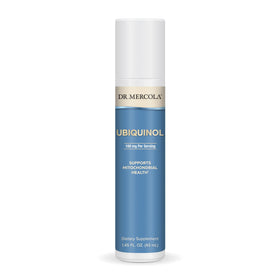 Dr. Mercola Ubiquinol Liquid Pump 100 mg avant avec emballage
