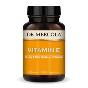 Dr. Mercola Vitamine E 134 mg capsules vue de face