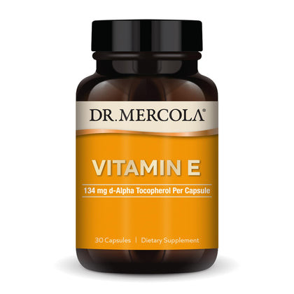 Dr. Mercola Vitamine E 134 mg capsules vue de face