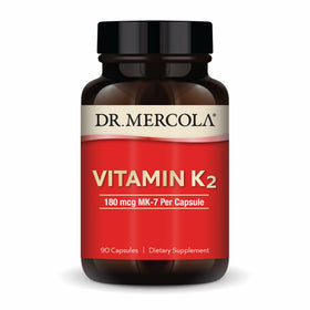 Dr. Mercola Vitamine K2 180 mcg MK-7 Capsules, vue avant