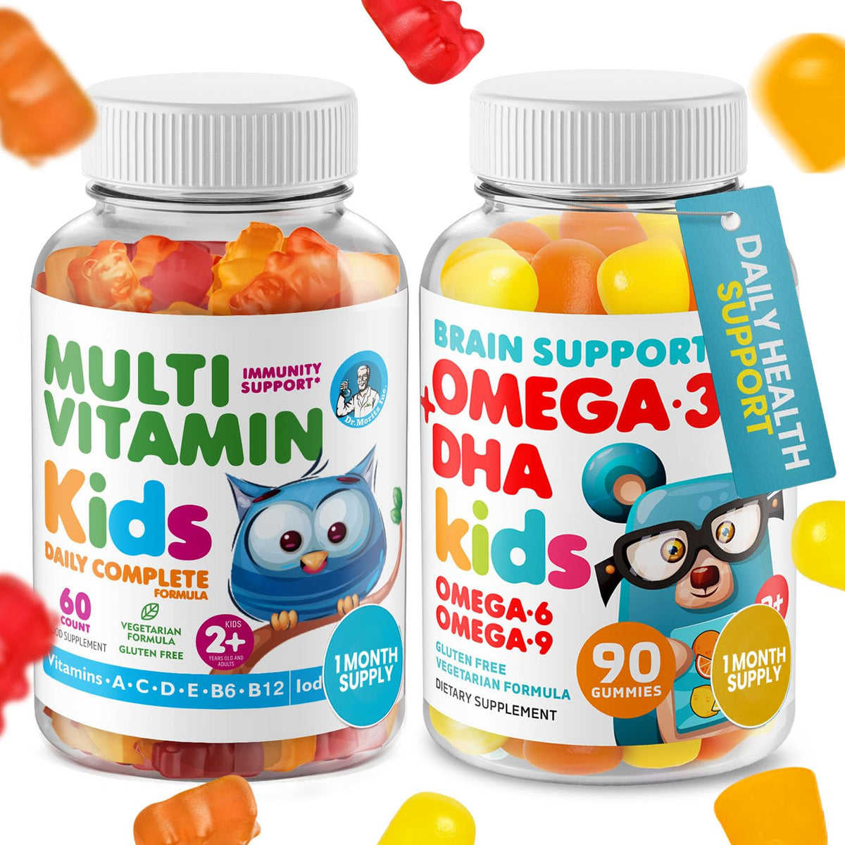 DR. MORITZ Gummies Omega 3 90 unités, emballage avant