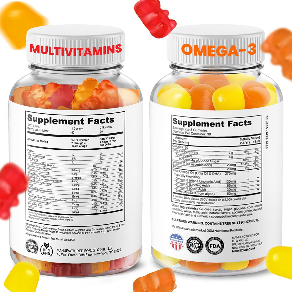 DR. MORITZ Multivitamines Enfants 60 unités, emballage avant