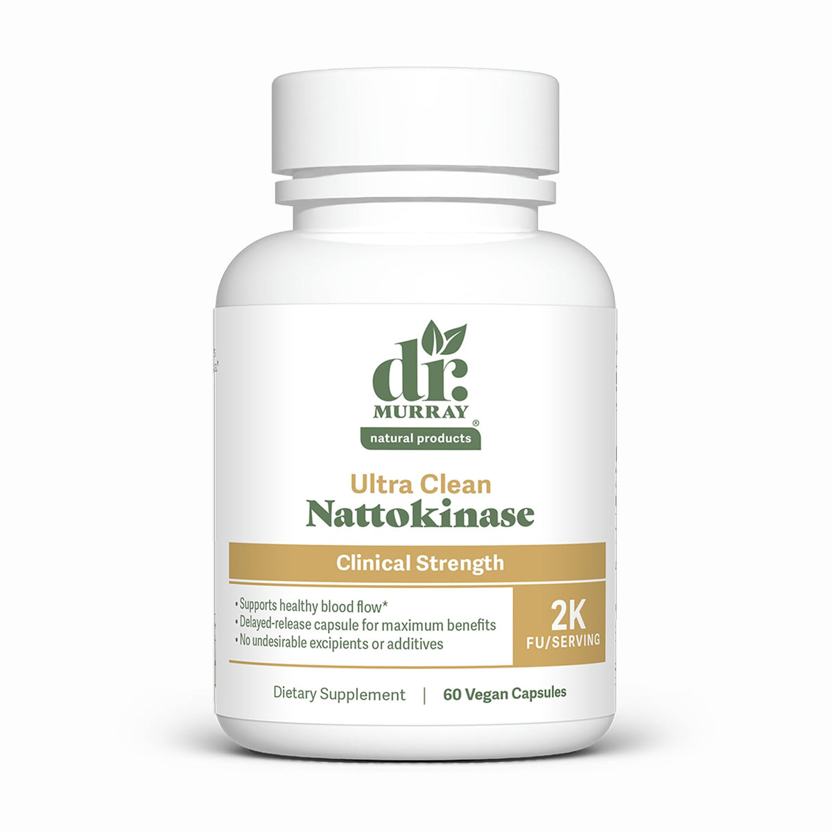 Dr. Murray Nattokinase 2000 FU 60 capsules végétaliennes face