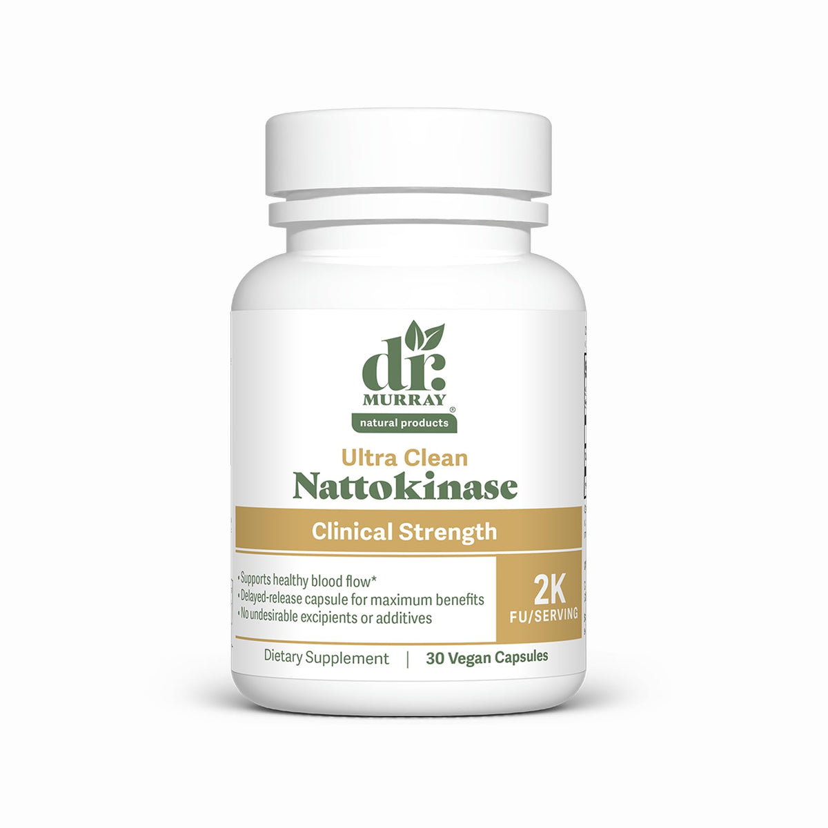 Dr. Murray Nattokinase 2000 FU gélules végétales vue de face