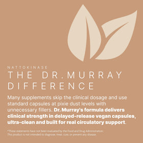 Dr. Murray Nattokinase 2000 FU sur un fond blanc