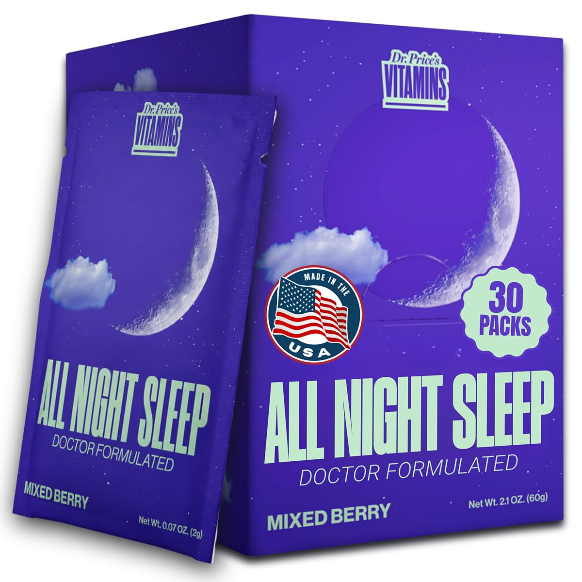 Dr. Price's Vitamins Complément Alimentaire Sommeil 30 sachets en boîte