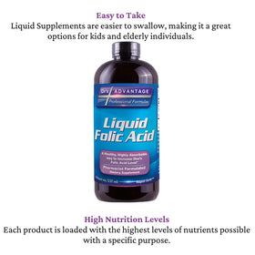 Dr's Advantage Acide Folique Liquide 800 MCG, utilisation dans un environnement quotidien