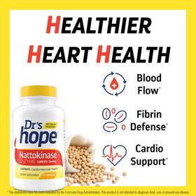 Dr’s Hope Nattokinase 2000 FU avec d'autres compléments alimentaires