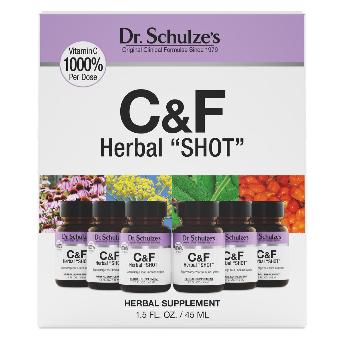 Dr. Schulze's C&F Herbal Shot 9 Fl. Oz. vue de face