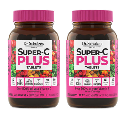 Dr. Schulze's Super-C Plus complément alimentaire vitamine C 60 comprimés