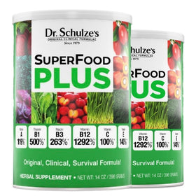Dr. Schulze's SuperFood Plus 1352g vue de face avec étiquette