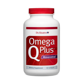 Dr. Sinatra Omega Q Plus Resveratrol 180 gélules vue de face