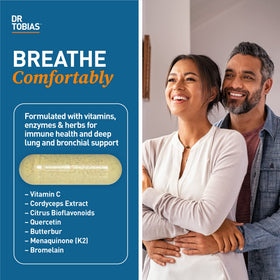 Dr. Tobias Complément Alimentaire Santé Pulmonaire 60 Capsules vue arrière