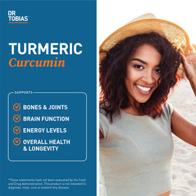 Dr. Tobias Curcuma 1500 mg - capsules sur fond blanc