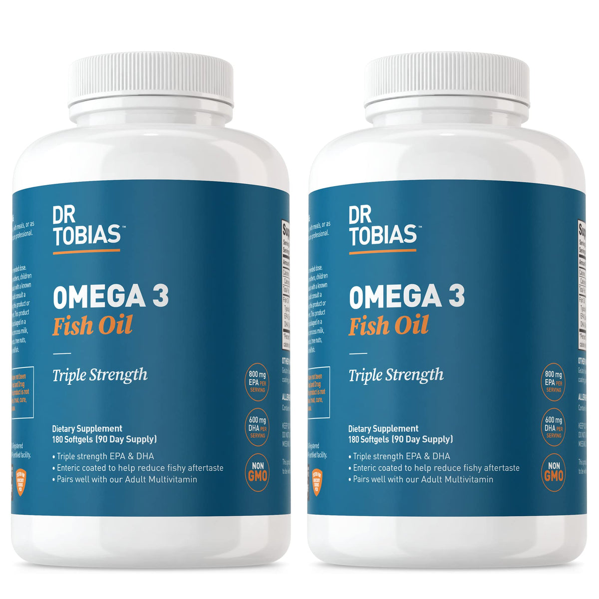 Dr. Tobias Huile de Poisson Omega 3 2000mg boîte avant