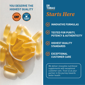 Dr. Tobias Huile de Poisson Omega 3 2000mg gélules molles ouvertes