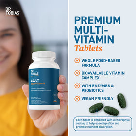 Dr. Tobias Multivitamines Adultes ingrédients sur l'emballage