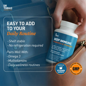 Dr. Tobias Probiotique + Prébiotique capsules en gros plan