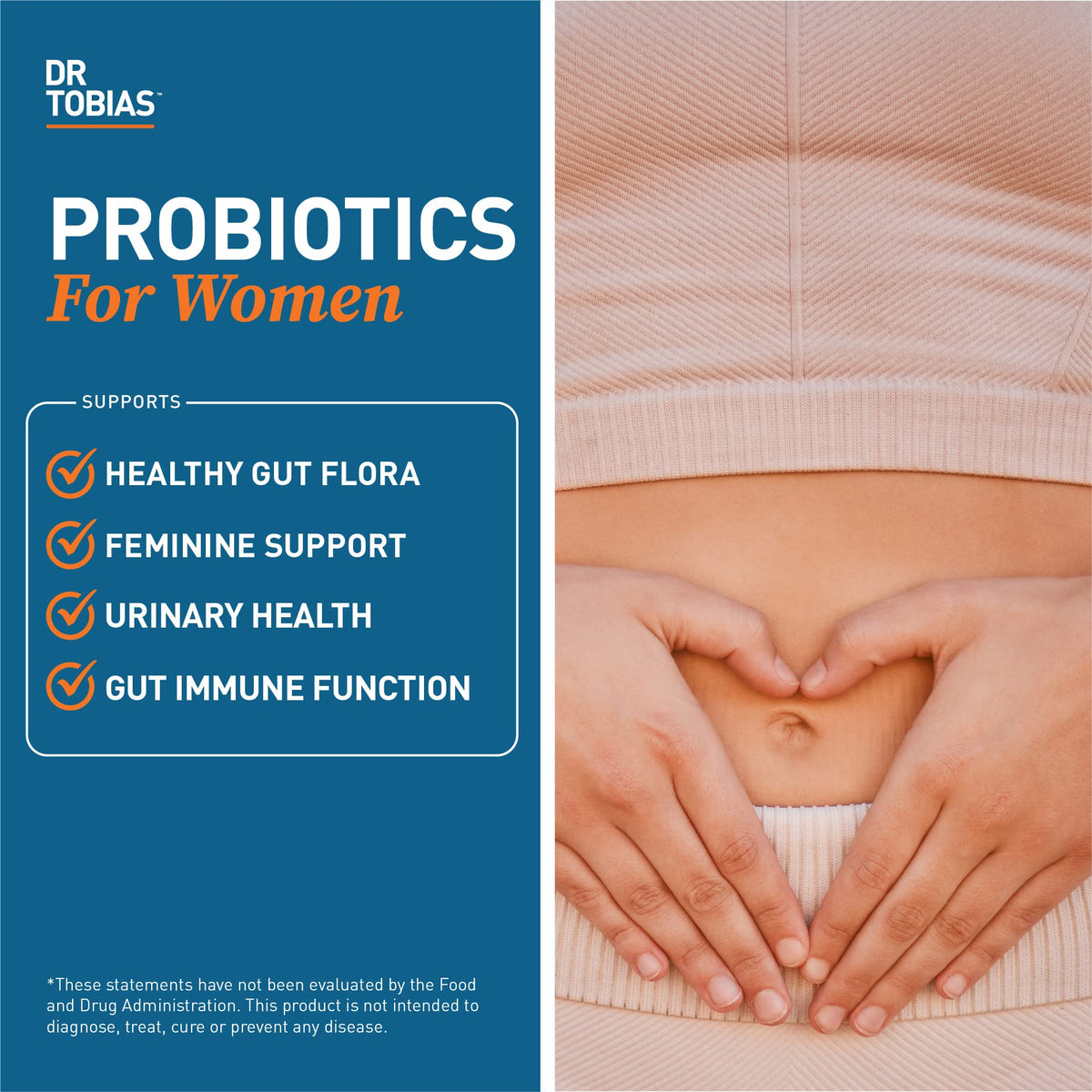 Dr. Tobias Probiotiques Femmes 60 Capsules arrière