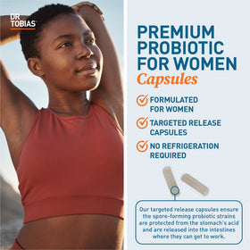 Dr. Tobias Probiotiques Femmes 60 Capsules avec canneberges