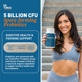 Dr. Tobias Probiotiques Femmes 60 Capsules côté