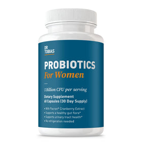 Dr. Tobias Probiotiques Femmes 60 Capsules vue de face