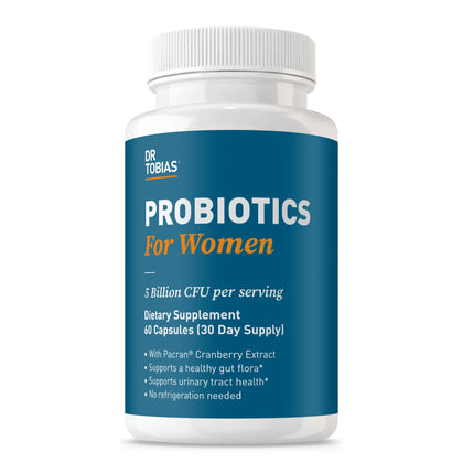 Dr. Tobias Probiotiques Femmes 60 Capsules vue de face