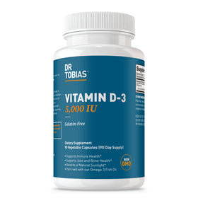 Dr. Tobias Vitamine D3 5000 UI 90 capsules vue de face