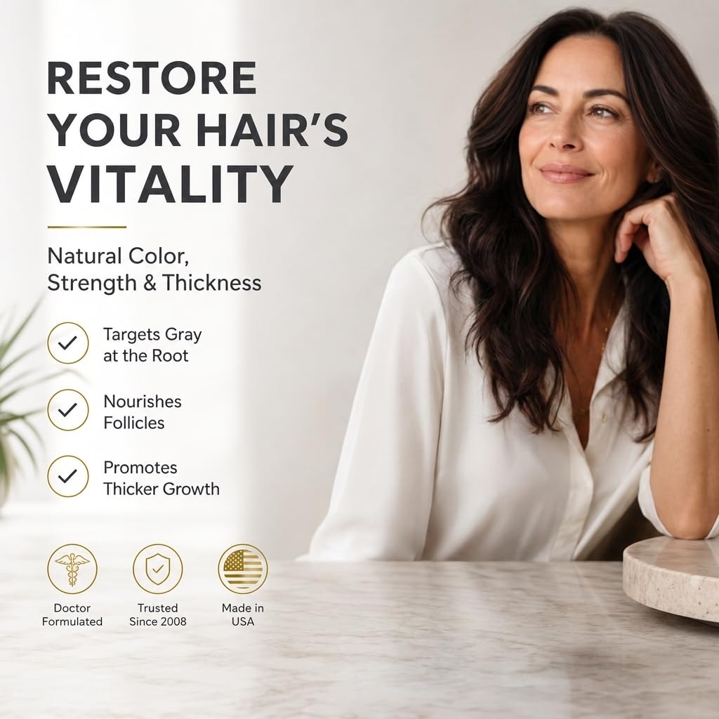 DR VITAMIN SOLUTIONS Anti Cheveux Gris étiquette avec ingrédients
